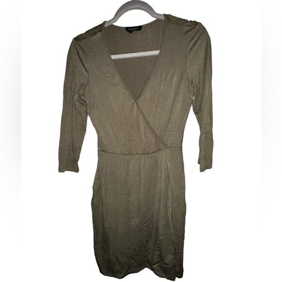 bebe Dresses & Skirts - Bebe olive green dress